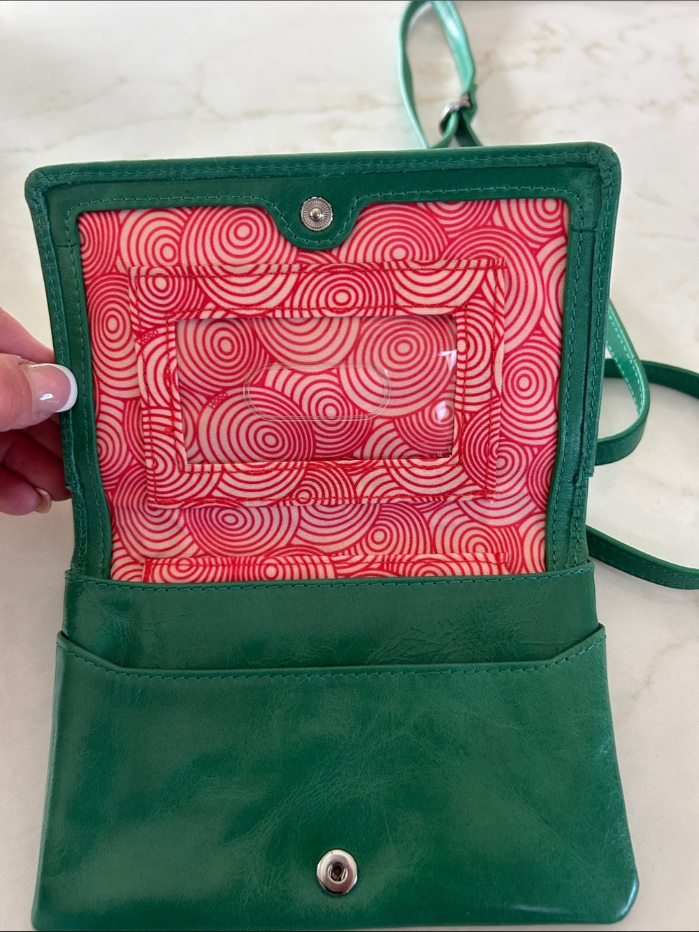Hobo The Original Mini Leather Crossbody – Emerald Green NWOT - Picture 6 of 12